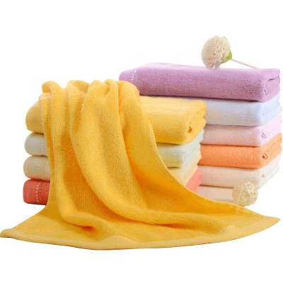 China Manufacturer Wholesale 70%Bamboo 30%cotton Bamboo Fiber Bath Towels  Hand Wash cloth Baby Face Towel